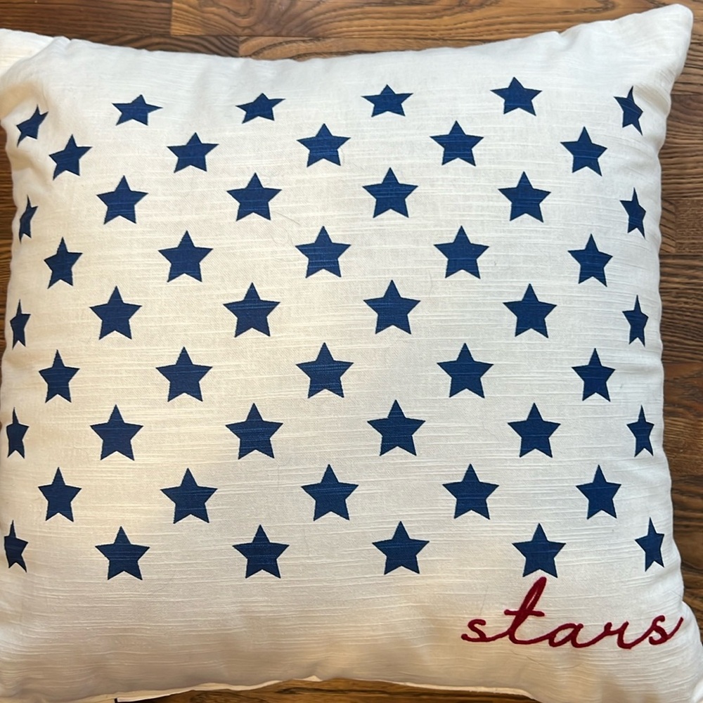 Linden Streets July 4th pillow
